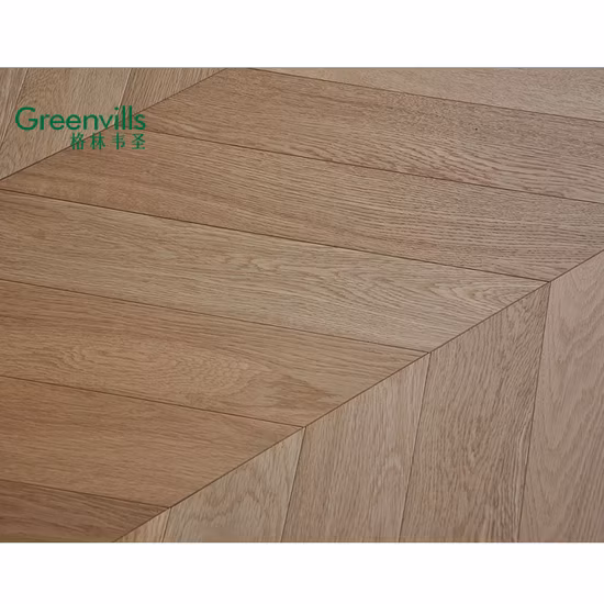 Diseño novedoso Chevron /Espina de Pescado Pisos de roble de madera real Parquet/pisos de madera